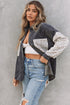 Patchwork Corduroy Buttoned Shirt Jacket